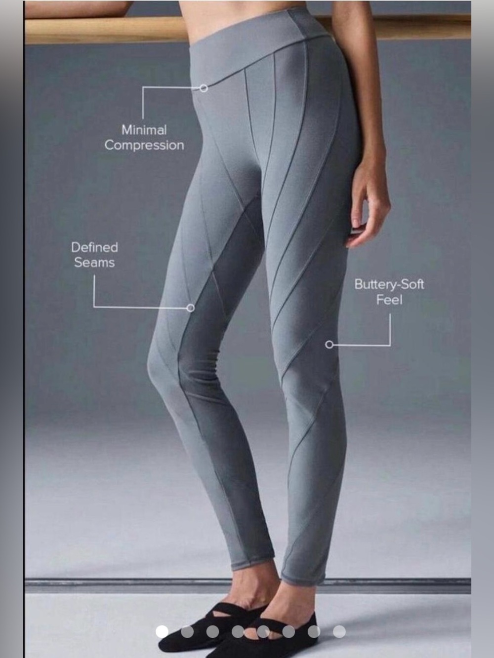 ALO Yoga Alosoft Washed Cool Grey High-Waist Sunray Leggings